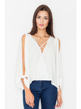 FIGL FIGLFIGL Blusa M485 Écru Regular Fit