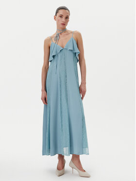 TWINSET TWINSET Rochie de vară 251TP2412 Albastru Regular Fit
