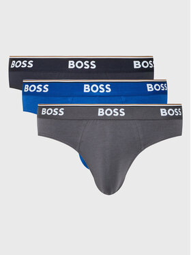 Boss Boss Komplet 3 par slipów Power 50475273 Kolorowy