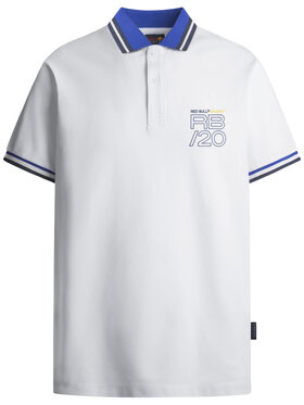 Pepe Jeans Pepe Jeans Polo Red Bull Racing Graphic Stripe 2024 Biały Regular Fit