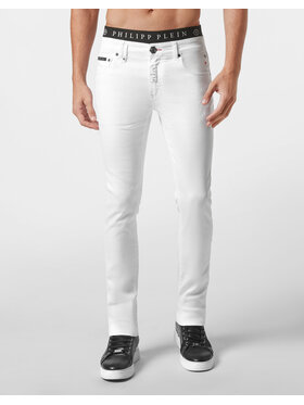 PHILIPP PLEIN PHILIPP PLEIN Jeansy 1197 Bílá Regular Fit