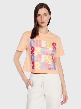 Guess Guess T-Shirt Edwina V3GI08 I3Z14 Pomarańczowy Regular Fit