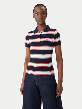 Tommy Jeans Tommy Jeans Polokošile DW0DW22327 Tmavomodrá Slim Fit
