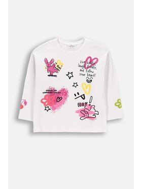 Coccodrillo Coccodrillo S dlouhým rukávem WC6143102RGK-001 Bílá Regular Fit