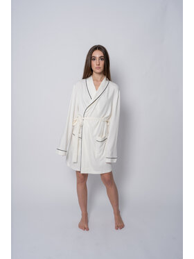Le Songe Le Songe Szlafrok CLASSIC DREAM DRESSING-GOWN Biały