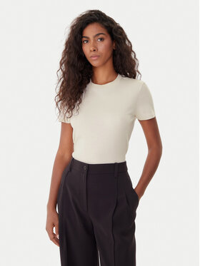 Calvin Klein Calvin Klein Tričko LV044C216G Écru Regular Fit