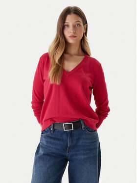 Tommy Jeans Tommy Jeans Sveter Essential DW0DW19888 Ružová Regular Fit