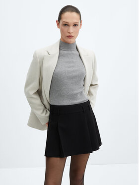 Mango Mango Mini sukně College 67070460 Černá Regular Fit