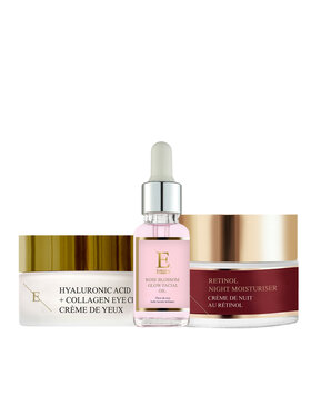 Erthskin London Erthskin London Retinol Krem+Pro Age Krem + Rozświetlający olejek do twarzy z kwiatu róży Zestaw do pielęgnacji