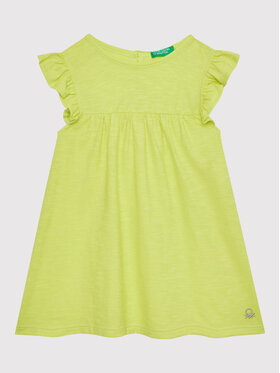 United Colors Of Benetton United Colors Of Benetton Лятна рокля 3Z7QGV002 Зелен Regular Fit