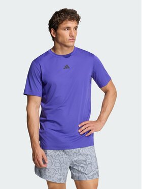 adidas adidas Koszulka techniczna D4T Primelift 3 Stripes KS1145 Fioletowy Regular Fit