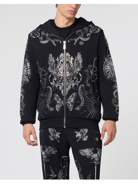PHILIPP PLEIN PHILIPP PLEIN Mikina 29862 Čierna Athletic Fit