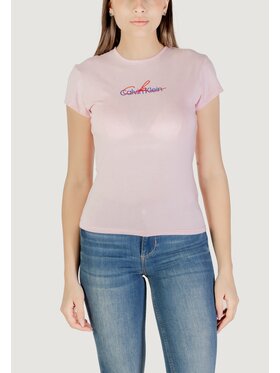 Calvin Klein Jeans Calvin Klein Jeans T-shirt SS SCRIPT CK Rosa Casual Fit