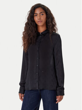 Guess Guess Πουκάμισο W5YH1A WHCR2 Μαύρο Regular Fit