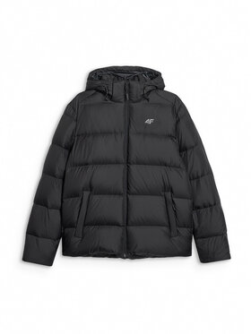 4F 4F Kurtka puchowa NATURAL (DOWN) WARMTH Czarny Regular Fit