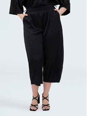 Fiorella Rubino Fiorella Rubino Spodnie materiałowe P021E000068N033 Czarny Cropp Fit