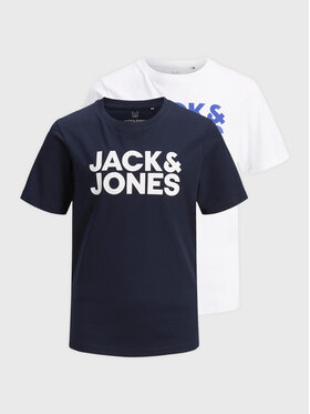 Jack&Jones Junior 2 marškinėlių komplektas Corp Logo 12199947 Spalvota Regular Fit