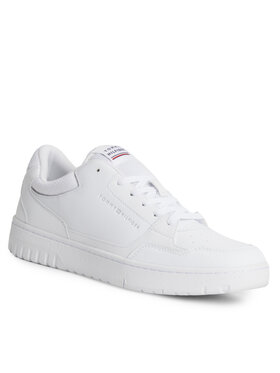 Tommy Hilfiger Tommy Hilfiger Сникърси Th Basket Core Leather FM0FM04727 Бял