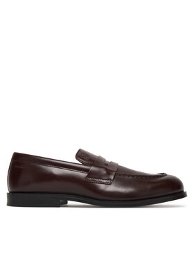 Calvin Klein Calvin Klein Nizki čevlji Ess Rubber Penny Loafer Pol Lth HM0HM02025 Rjava