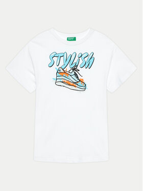United Colors Of Benetton United Colors Of Benetton Футболка 3096C10J2 Білий Regular Fit