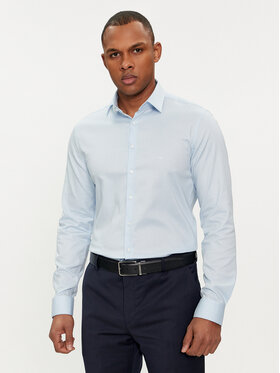 Calvin Klein Calvin Klein Cămașă Micro Dot K10K112884 Albastru celest Slim Fit