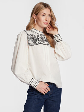 TWINSET TWINSET Blūze 231TP2492 Balts Regular Fit