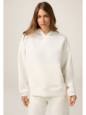Oltre Oltre Felpa G967J004249N011 Bianco Baggy Fit