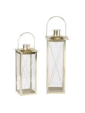 MIAhome MIAhome Lampion 2 szt. Złoty Złoty