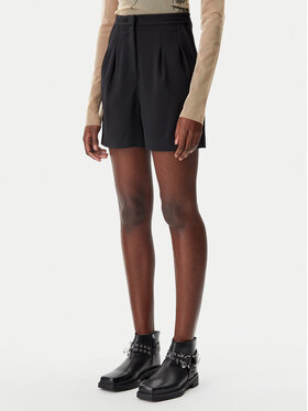 Patrizia Pepe Patrizia Pepe Šortky z materiálu 8P0697/A545-K103 Černá Regular Fit