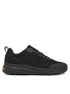 Tommy Hilfiger Tommy Hilfiger Sneakersy Lightweight Modern Knit Runner FM0FM05326 Czarny