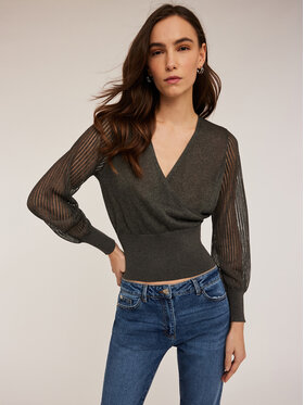 Motivi Motivi Cardigan M152W003187N023 Grigio Regular Fit