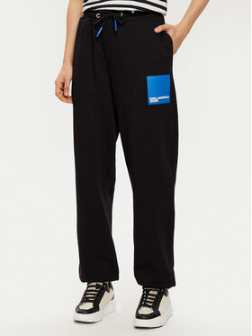 Karl Lagerfeld Jeans Karl Lagerfeld Jeans Teplákové kalhoty A1W10004 Černá Regular Fit