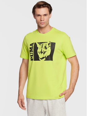 Puma Puma T-Shirt Timeout 53648401 Zielony Relaxed Fit