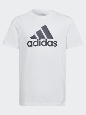 adidas adidas Тишърт Essentials Big Logo Cotton T-Shirt IB1670 Бял Regular Fit