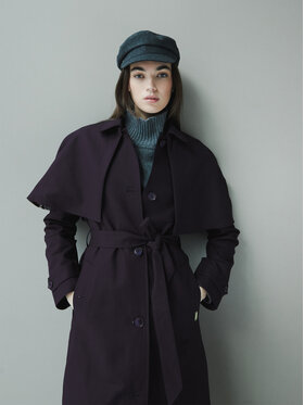 Hunter Hunter Тренч Keltie HARW0014251 Тъмносин Regular Fit