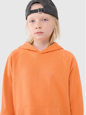 4F 4F Bluza 4FJWSS25TSWSM1712-70S Pomarańczowy Regular Fit