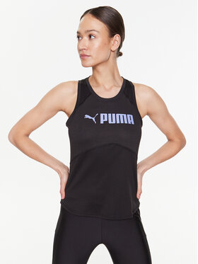 Puma Puma Techniniai marškinėliai Fit Logo 522180 Juoda Regular Fit