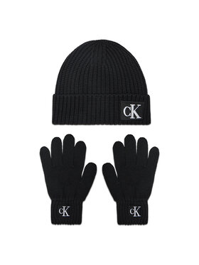 Calvin Klein Jeans Calvin Klein Jeans Набір шапка і рукавички IU0IU00394 Чорний
