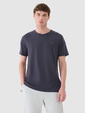 4F 4F Funkčné tričko 4FWSS25TFTSM1268-22S Čierna Regular Fit