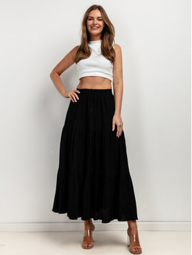 Tessita Tessita Spódnica SPÓDNICA _T427_5_L Czarny A-Line Fit