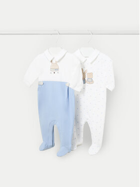 Mayoral Mayoral Schlafanzug-Strampler-Set 01725 Blau Regular Fit