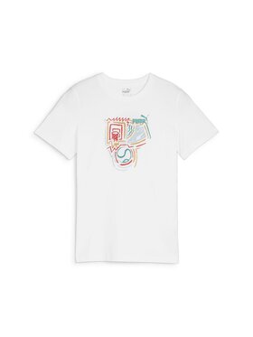 Puma Puma T-Shirt 680299 Biały Regular Fit