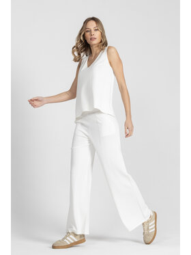 Deni Cler Milano Deni Cler Milano Spodnie dresowe T-DC-504D-F2-20-10-1 Biały Loose Leg
