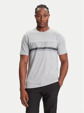 BOSS BOSS T-Shirt Iconic Zone 50550113 Szary Regular Fit