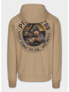 PITBULL PITBULL Bluza męska z kapturem DRIVING XL Beżowy Regular Fit