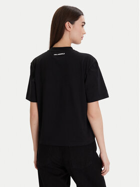 KARL LAGERFELD KARL LAGERFELD Marškinėliai A1W17013 Juoda Relaxed Fit