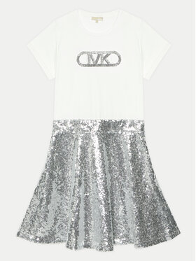 MICHAEL KORS KIDS MICHAEL KORS KIDS Haljina za svaki dan R30173 D Srebrna Regular Fit