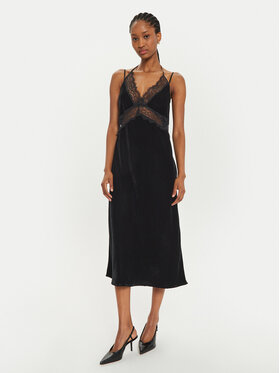 ViCOLO ViCOLO Rochie cocktail TS0282 Negru Slim Fit