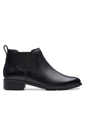 Clarks Clarks Μποτάκια με λάστιχο Havisham Top 26178715 Μαύρο
