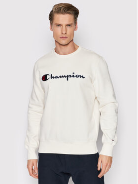 Champion Champion Bluză Blend Script Logo 216471 Bej Comfort Fit